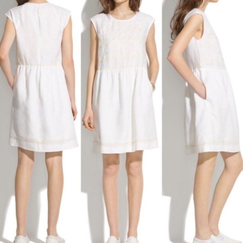 Madewell Sandwave Embroidered Casual Dress